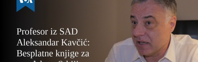 Profesor iz SAD Aleksandar Kavčić: Besplatne knjige za sve đake u Srbiji