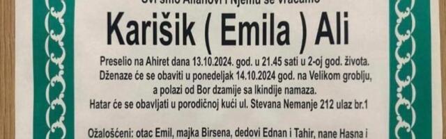 Tragedija u Novom Pazaru: Smrt Alija Karišika potresla grad – Dženaza u ponedjeljak
