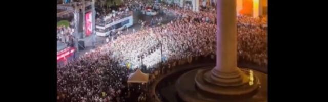 Spektakularan doček za igrače Gruzije (VIDEO)