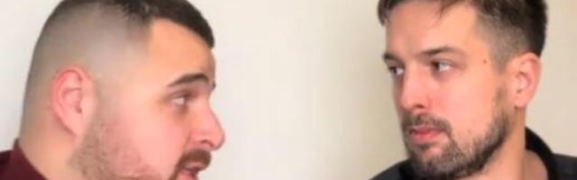 "Đe si, mala? Što činiš? Aj' ponovi ti" Hit snimak Crnogorca koji uči Novosađanina da muva devojku zapalio mreže (VIDEO)